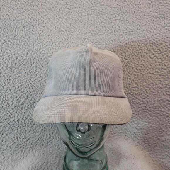 Supreme Other - Supreme A Brand To Trust Corduroy Grey Dad Hat Blank Vtg 90s